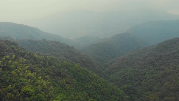 Beautiful mountainous landscape near Chinese Qingyang