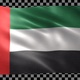 United Arab Emirates waving flag looped - VideoHive Item for Sale