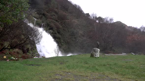 Assaranca Waterfall By Ardara in County Donegal  Ireland