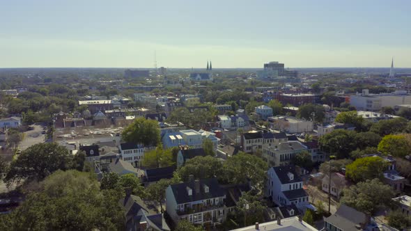 Aerial view of Savannah neighborhood