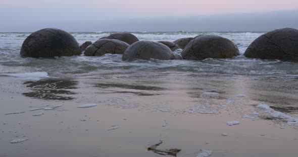 Moeraki Boulders in New Zealand