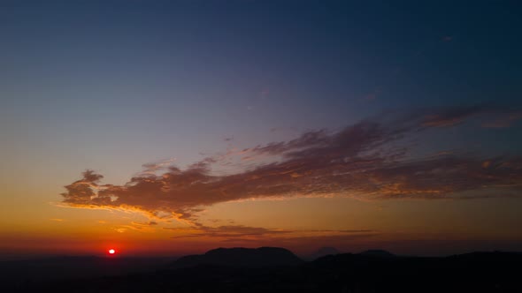 Amazing Time Lapse of Dawn Sunrise Sky