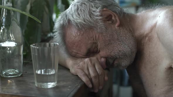 Drunkard Sleeping at the Table