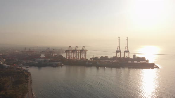 Mersin Port Dock In Turkey