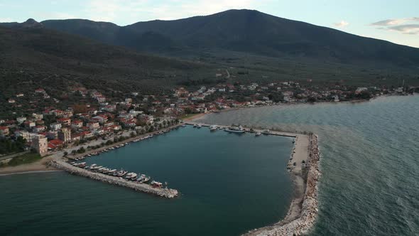 Small village at Thasos island