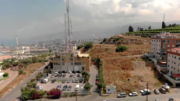 Drone shots of Dbayeh, Lebanon