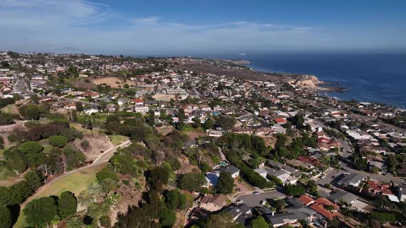 California Coastal Residential With Park Flight To Ocean