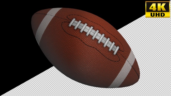 American Football Ball On Alpha Channel Loops Pack V2 alt