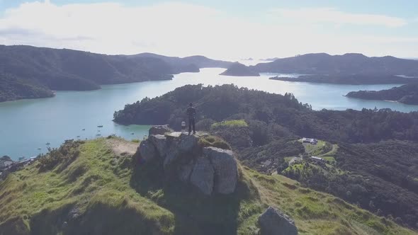 Aerial view of Bay of Islands