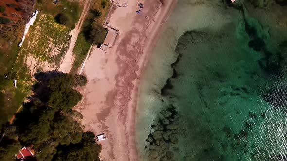 Cala Pada beach in Ibiza, Spain