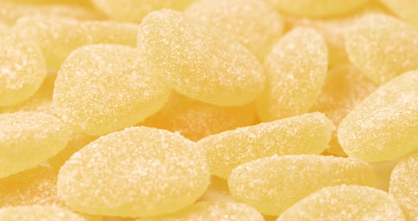 Yellow sugar gummy