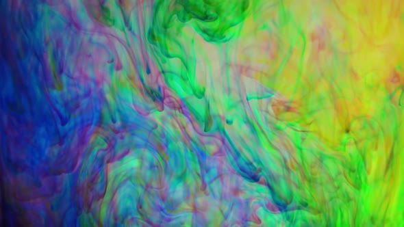 Abstract Colorful Paint Ink Explode Diffusion 