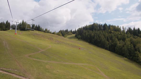 Empty Seats on the Cable Car