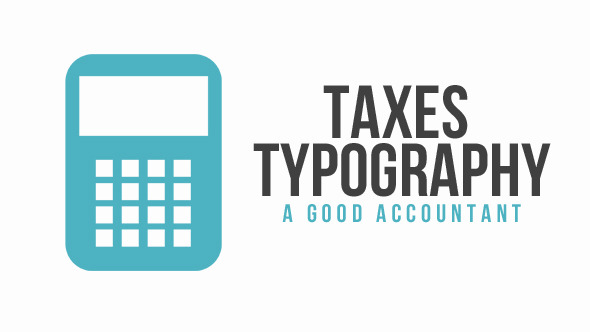 Taxes Typography