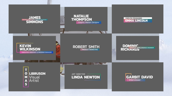 Gradient Lower Thirds | After Effects