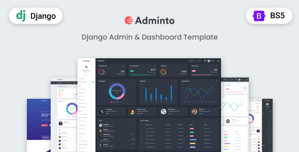 Adminto - Django Admin Dashboard Template