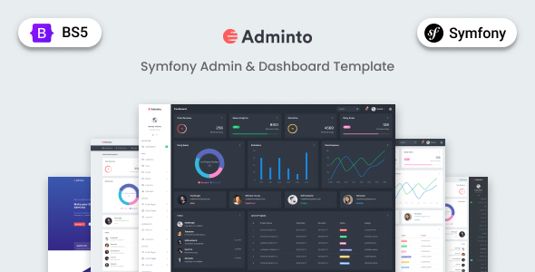 Adminto - Symfony Admin & Dashboard Template