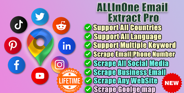 AllInOne Email Extractor & Scraper Pro