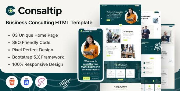 Consaltip – Business Consulting HTML5 Template