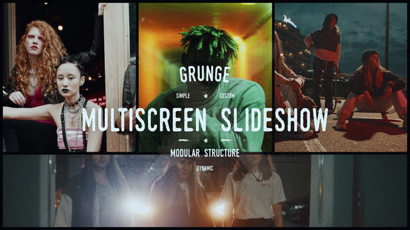 Grunge Grid Multiscreen Slideshow alt