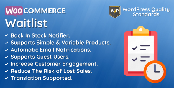 WooCommerce Waitlist | Pre-sale List | Back In Stock Notifier