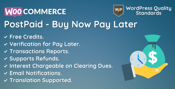 WooCommerce PostPaid - Buy Now Pay Later