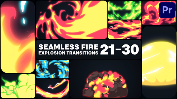 Seamless Fire Explosion Transitions for Premiere Pro