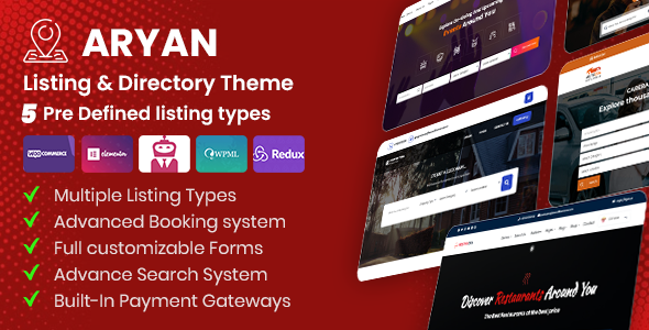 Introducing Aryan: An Alluring WordPress Theme for Listings & Directories!