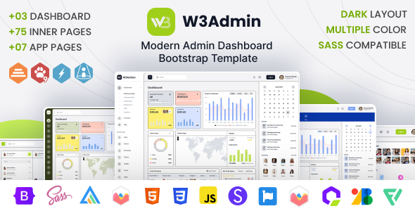 W3Admin - Modern Admin Dashboard Bootstrap Template