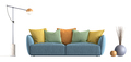 Colorful sofa isolated on white background - PhotoDune Item for Sale
