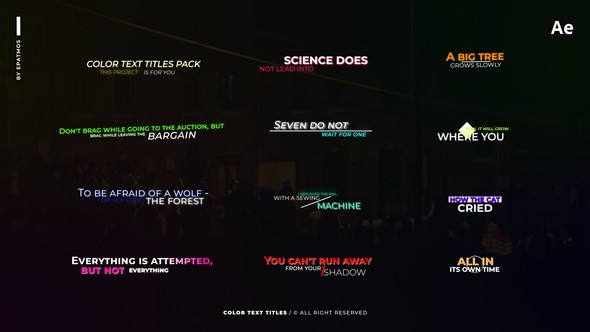 Color Text Titles | AE alt