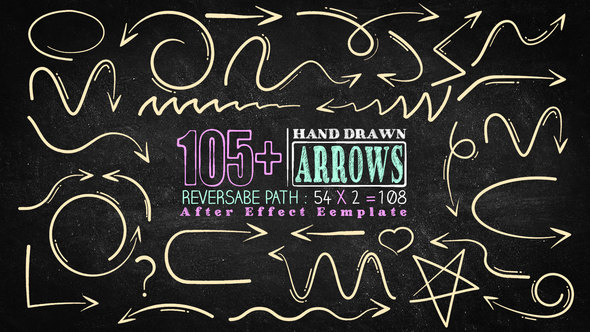 105 Hand Drawn Arrow Pack
