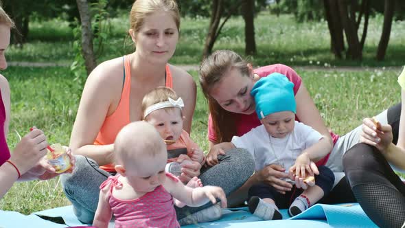 Picnic Party with Little Babies