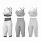 Woman Sportswear 04 Base Mesh Design Kit - 3DOcean Item for Sale