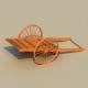 Low Poly Wooden Cart - 3DOcean Item for Sale
