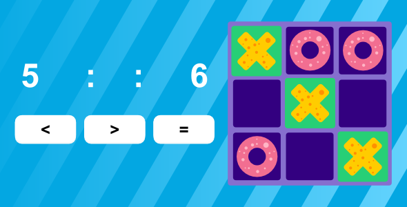 Tic Tac Toe - Comparing Numbers | Html5 Game | Construct 2/3