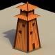 Low Poly Japanese Tower - 3DOcean Item for Sale