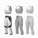 Woman Sportswear 05 Base Mesh Design Kit - 3DOcean Item for Sale