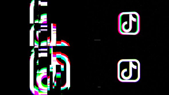Trendy Glitch Logo