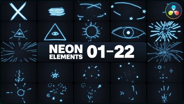 Neon Elements for DaVinci Resolve