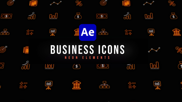 Business Neon Icons alt