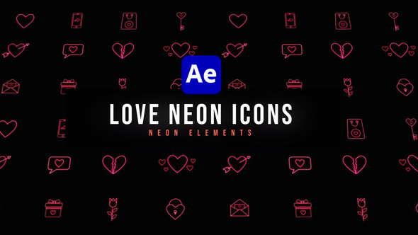 Love Neon Icons alt