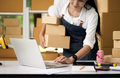 Online business, selling products online, parcel delivery, e-commerce. - PhotoDune Item for Sale