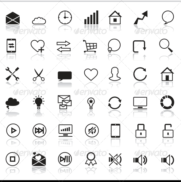 Set of 42 SEO Internet Icons.