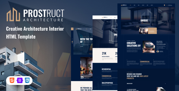 Prostruct - Architecture and Interior Design HTML Template