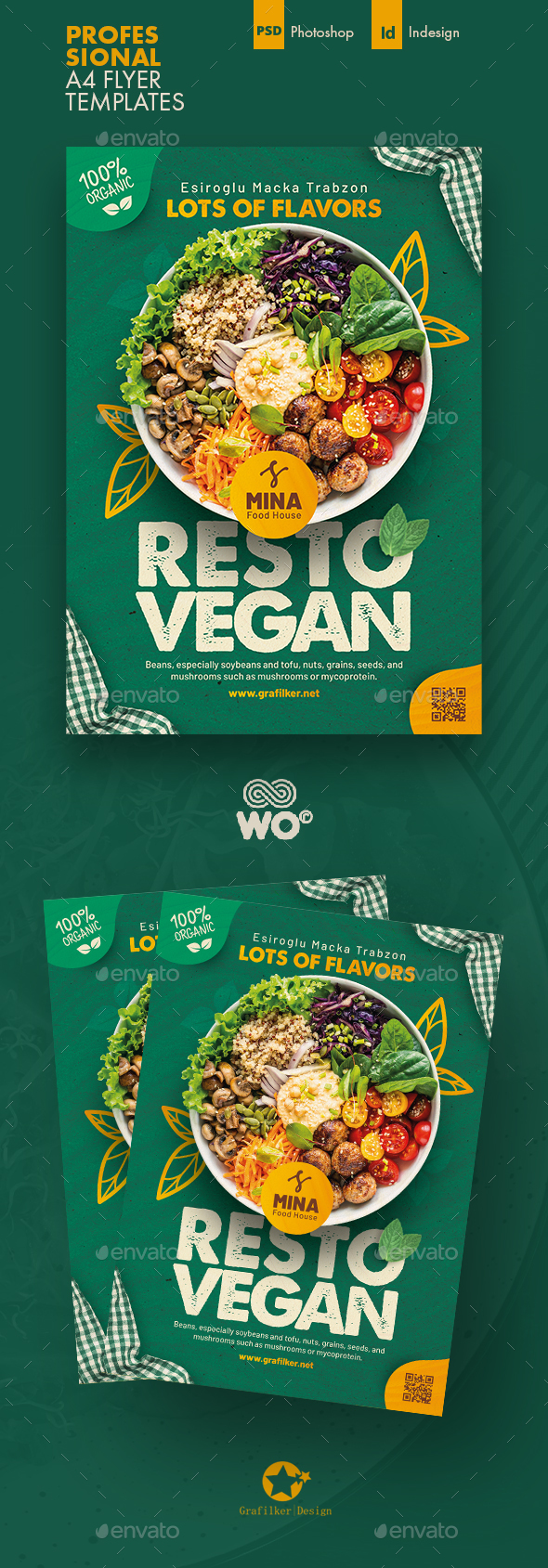 Vegan Food Flyer Templates