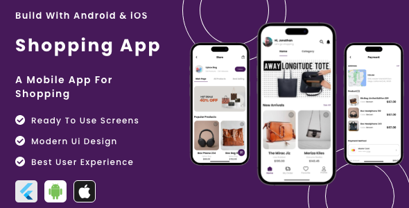 Shopping App - Flutter Mobile App Template