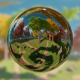 360 Degree Full Panorama of Fantasy Land Autumn Forest Interior - 3DOcean Item for Sale
