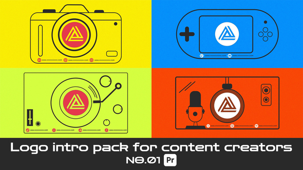 Logo intro pack for content creators For Premiere Pro