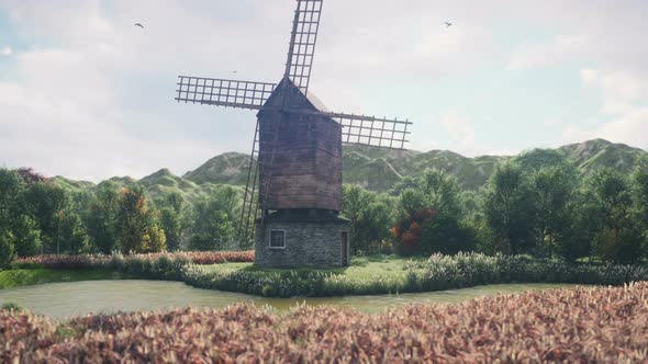 Windmill on a Clear Sunny Day alt